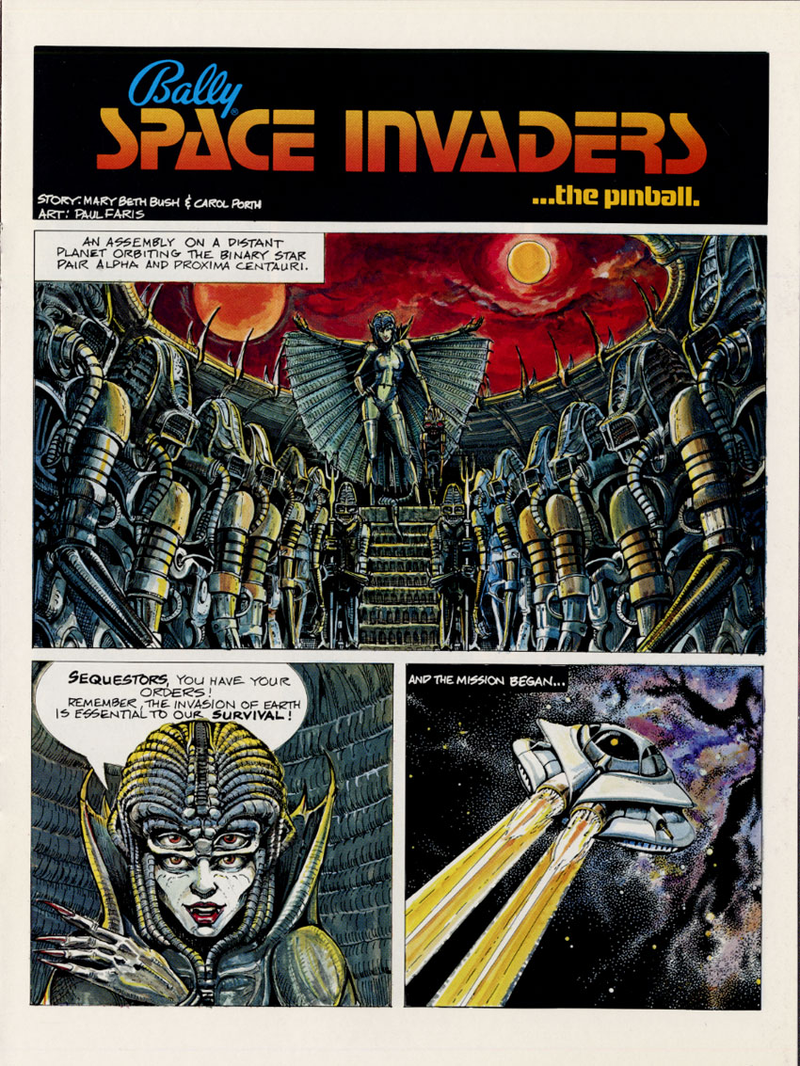 Illustration for article titled The Giant Alien Dick Machines of Space Invaders Pinball
